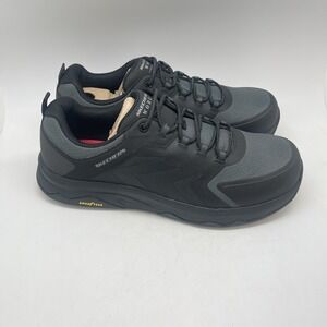 Skechers Sneakers Mens 13 Speed Flex Trekker Carbon‎ Toe 200255 Black Work New